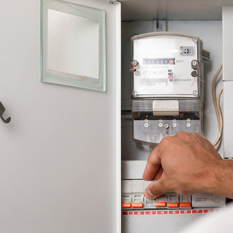 Mold for the right cover of the housing meter box
